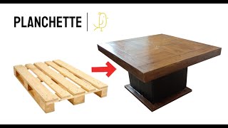 Comment faire une table basse en bois de palette 12 Projet du dimanche 10 [upl. by Eaves]