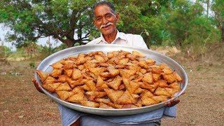 Samosa Recipe  Onion Samosa Recipe  Famous Indian Street Food By Our Grandpa [upl. by Delamare332]