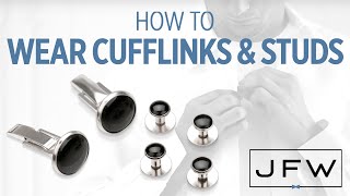 How to Wear Cufflinks amp Studs [upl. by Danaher]