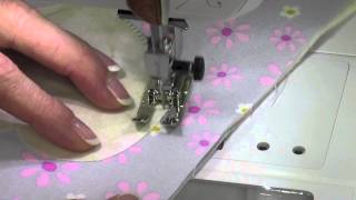 Bernina 350 31 Blanket Stitch Appliqué [upl. by Yeliah415]