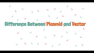 Difference Between Plasmid and Vector [upl. by Proudfoot]