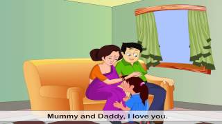 Mummy And Daddy I Love You  Children Song  Nursery Rhyme [upl. by Imelda112]