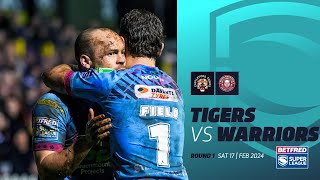 Highlights  Castleford Tigers v Wigan Warriors  2024 Betfred Super League Round 1 [upl. by Enitsud7]