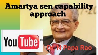 Amartya Sen capability approach [upl. by Knowland543]