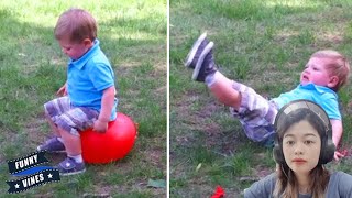 Popping Balloons Pop  Hilarious Baby Playing With Balloons  Funny Vines [upl. by Llatsyrc]