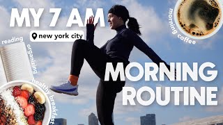 My NYC 7 AM Morning Routine Realistic amp Productive [upl. by Anum]