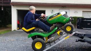 How not to Load a John Deere D105 on Ram Truck Fail [upl. by Zel]