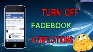 How To Turn Off Facebook Notifications [upl. by Aititil338]