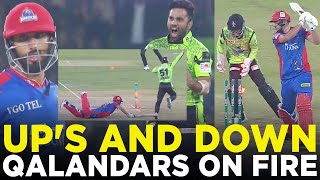 Ups and Down  Lahore on Fire  Lahore Qalandars vs Karachi Kings  Match 10  HBL PSL 9  M2A1A [upl. by Ybbil132]