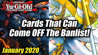 YuGiOh Cards That Can Come Off The New Banlist January 2020 Forbidden amp Limited List [upl. by Stark]