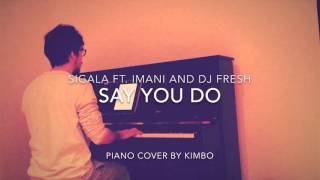 Sigala ft Imani and DJ Fresh  Say You Do Piano Cover [upl. by Yetac281]