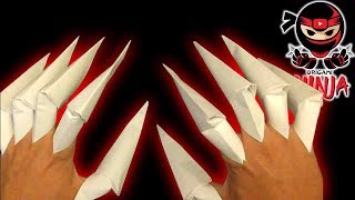 How to make Paper Claws EASY Origami hobby [upl. by Jeffrey977]