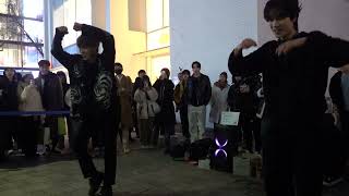 240103 kpop cover dance team Kick It NCT 127 Hongdae busking [upl. by Eppillihp]