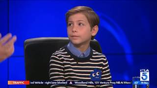 Jacob Tremblay Interview Burn Your Maps Premiere [upl. by Schuler]