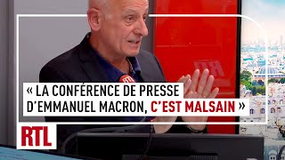 JeanMichel Aphatie  quotLa conférence de presse dEmmanuel Macron cest malsainquot [upl. by Immot154]