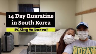 14 day Quarantine in South Korea day in my life PCSing to Korea [upl. by Llabmik]