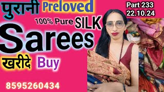 8595260434 silksarees Preloved online handloom puresilk sarees online used Sarees part 233 [upl. by Eimmac220]