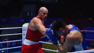 Bakhodir Jalolov UZB vs Ivan Dychko KAZ Asian Championships 2015 QFs 91kg [upl. by Barber]