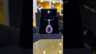 Omnia Kawthar Necklace in 925 Silver High Quality Amethyst stone [upl. by Ainosal]