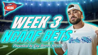 College Football Picks Week 3 2024  FREE CFB Best Bets Predictions and Player Props [upl. by Elga481]