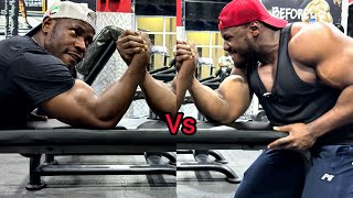 ARM WRESTLING WAR IN DUBAI Jallah Trophy and Coach Ali [upl. by Sandy328]