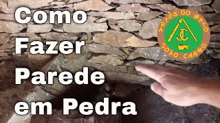 Como Fazer uma Parede em Pedra [upl. by Ardni]