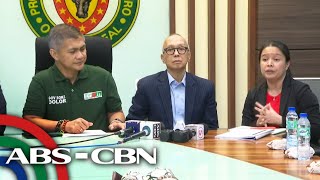 Orienal Mindoro Governor Humerlito Dolor holds press briefing on oil spill updates  ABSCBN News [upl. by Ajup]