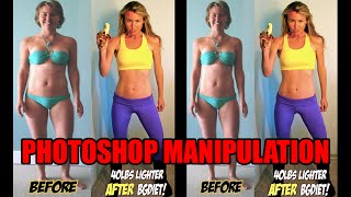 Freelee the Banana Girl Weight Loss Lies  Photoshop Manipulation [upl. by Murrah]