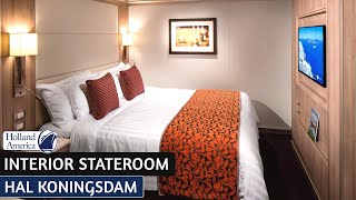 HAL Koningsdam  Large Interior Stateroom Full Tour amp Review 4K  Holland America Line [upl. by Trub]