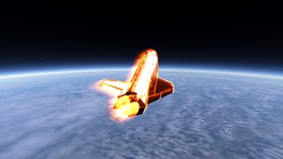 KSP  Space Shuttle reentry and landing in Real Solar System [upl. by Valdas]