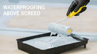 Bathroom Waterproofing Above Screed [upl. by Paver]