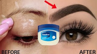 Vaseline for eyebrows and eyelashes overnight  How to grow eyebrows and eyelashes [upl. by Georgeanne]