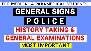 02 GENERAL SIGNS  HISTORY TAKING amp GENERAL EXAMINATIONS  CLINICAL PHYSIOLOGY LAB [upl. by Garap]