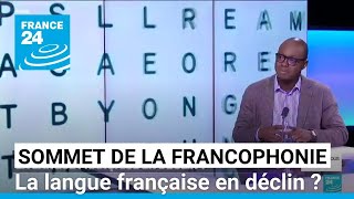 Sommet de la Francophonie  la langue française en déclin  • FRANCE 24 [upl. by Etnauj138]