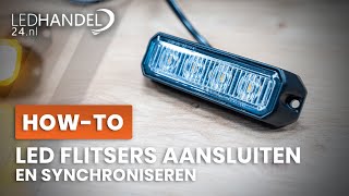 HOWTO  LED Flitsers Aansluiten amp Synchroniseren  Ledhandel24nl [upl. by Vivianna494]