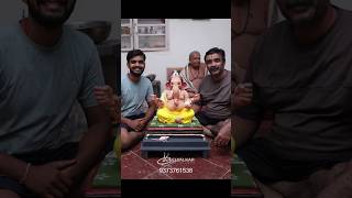 मोरया विनायका ganpatiidolmaking ecofriendly clayganesh religion belvalkarartstudio [upl. by Leoy]