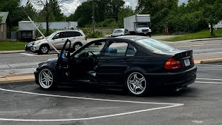 POV E46 STREET DRIFTING  Joshing Around In The Rain [upl. by Collete]