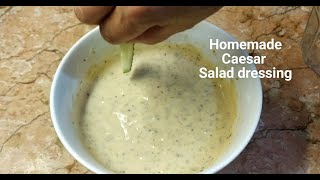 HOW TO MAKE CAESAR SALAD DRESSING without ANCHOVY  HOMEMADE MAYO SALAD DRESSING RECIPE My Version [upl. by Hennie385]