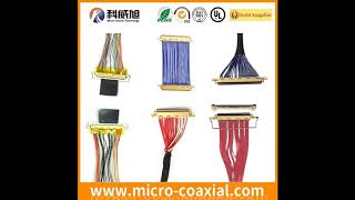 LVDS cable supplier Micro Coaxial LVDS Custom lvds cable 30 pin IPEX 20199 LVDS cable Assemblies [upl. by Cowley]