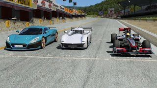 Mc Murtry Spéirling 2022 vs Rimac Nevera 2022 vs F1 2010 McLaren MP4 25 Lewis Hamilton [upl. by Kerns460]