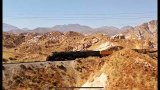 Tehachapi Live Train Cams Drone at the Cajon Pass with the Big Boy 4014 [upl. by Rick272]