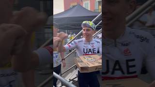 🍕 CHAMPIONS DINNER 🤜🤛 Congrats TADEJ cycling pogacar tourdefrance2024 [upl. by Moe]