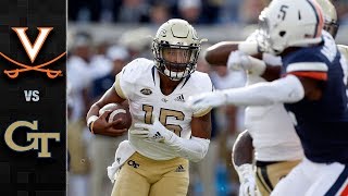 Virginia vs Georgia Tech Football Highlights 2018 [upl. by Nostets935]