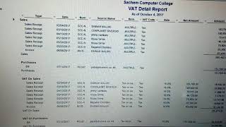 Creating vat reports using quickbooks [upl. by Roybn927]