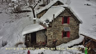 Notte dinverno in baita da solo EP2 Grossa nevicata Cucina su stufa a legna Paniscia ASMR [upl. by Aical718]