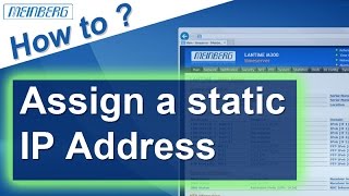 How to assign a static IP Address  Meinberg Tutorial [upl. by Carrillo]