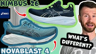 NOT All FFB Is Created Equal  Asics Novablast 4 vs GelNimbus 26  Asics Running Shoe Battle [upl. by Mossberg]