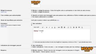 Como colocar assinatura no Gmail [upl. by Elleral]