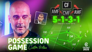 eFootball 2025  Possession Game  Formation amp Custom Tactics  PC Gameplay [upl. by Loleta]