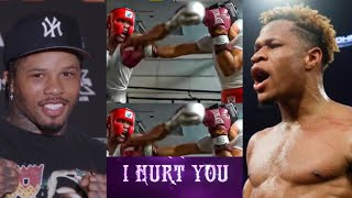 GERVONTA DAVIS SHOW PROOF OF HURTING DEVIN HANEY IN THEIR SPARRING SESSION [upl. by Crelin51]